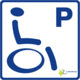 Logo Behindertenparkplatz Saatlenstrasse
