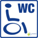 Logo Bahnhof Herisau mit Rollstuhl-WC